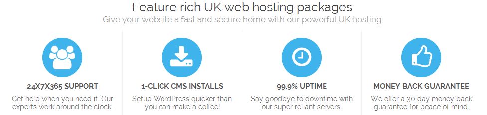 feature rich UK web hosting packages